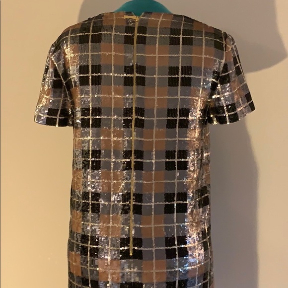 Kate spade sequin dress plaid sz 4 - Picture 7 of 9